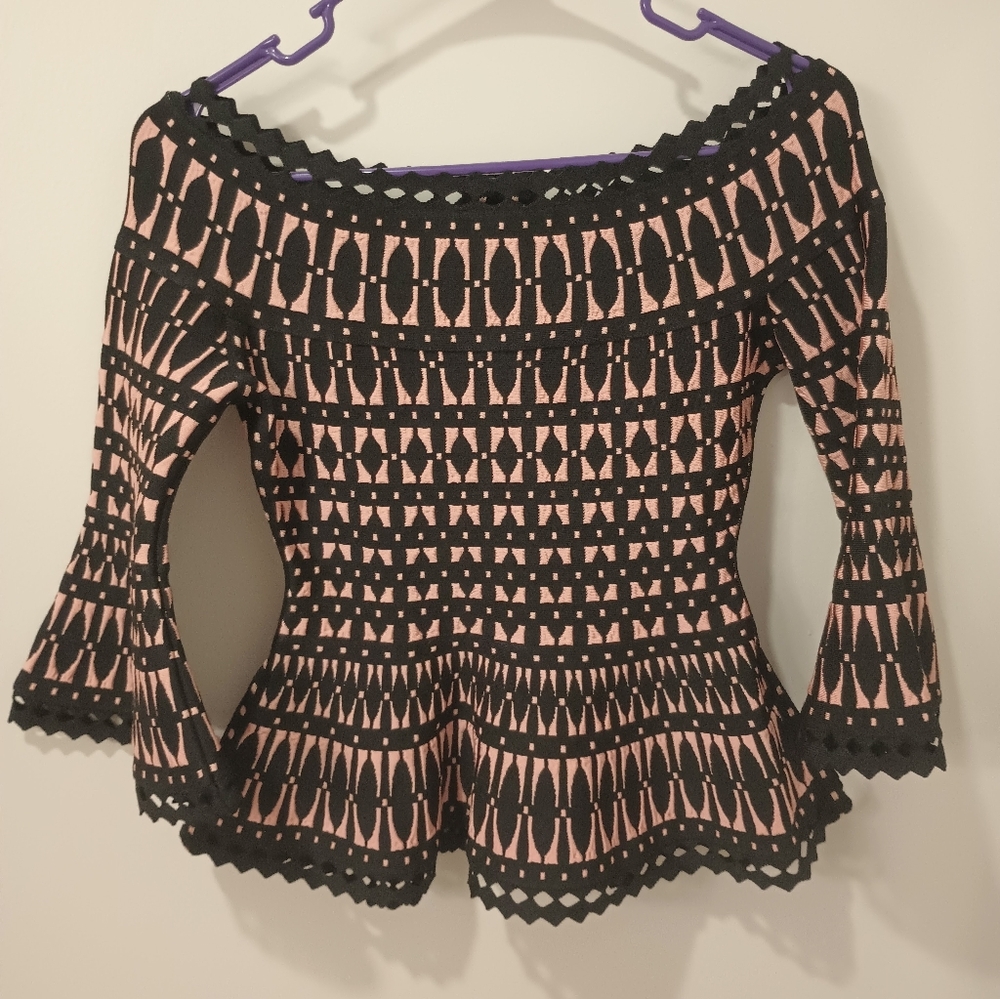 Herve Leger Peplum Top